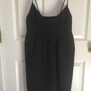 Viola black cotton sundress